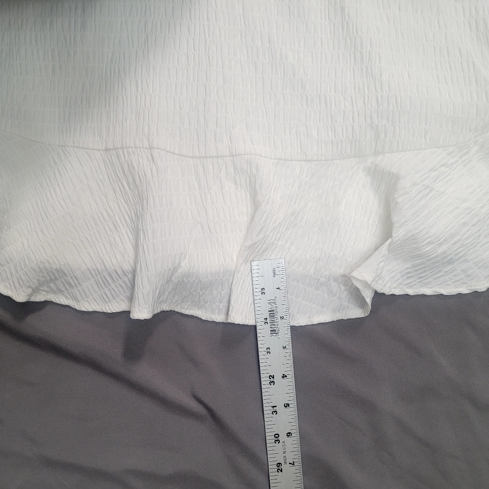 $Tommy Hilfiger White Flowy Dress, Size 12 - Picture 9 of 10